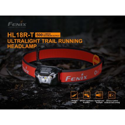 Fenix ​​HL18RTRAIL - LED Ladattava otsalamppu LED/3xAAA IP66 500 lm 300 h