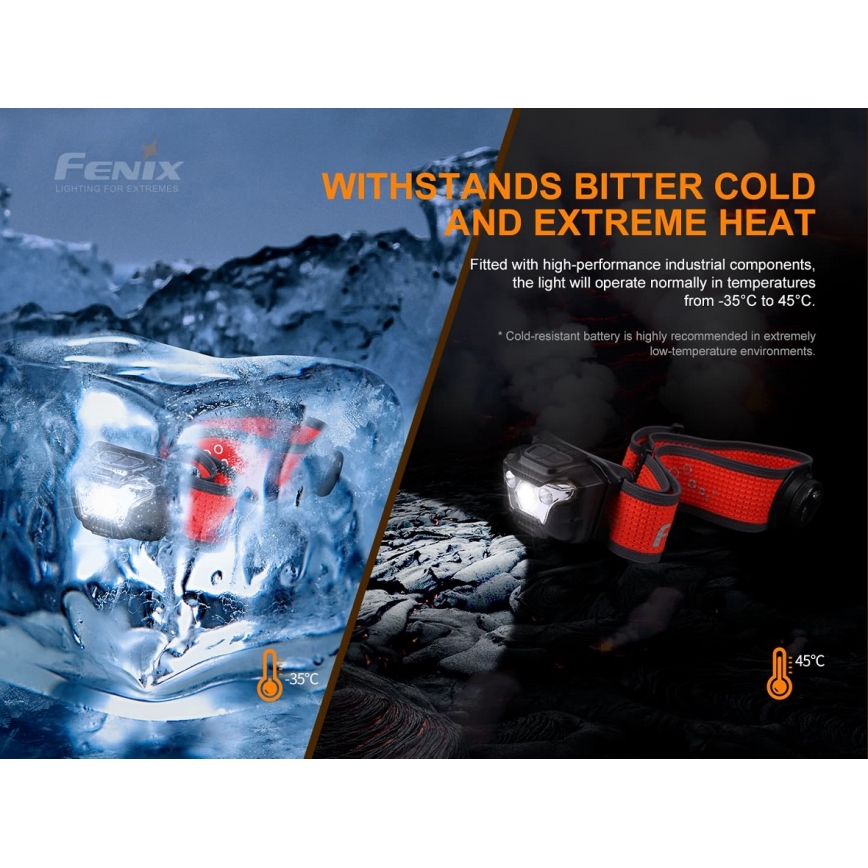 Fenix ​​HL18RTRAIL - LED Ladattava otsalamppu LED/3xAAA IP66 500 lm 300 h