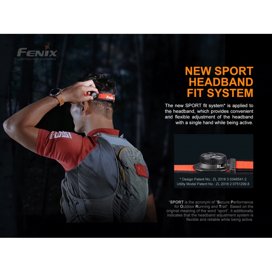 Fenix ​​HL18RTRAIL - LED Ladattava otsalamppu LED/3xAAA IP66 500 lm 300 h