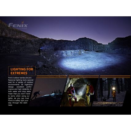 Fenix ​​HM50RV20 - LED ladattava otsalamppu 3xLED/1xCR123A IP68 700 lm 120 h