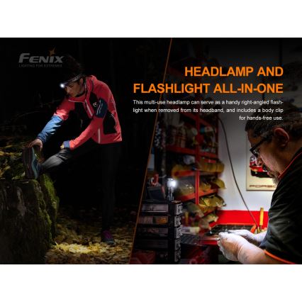 Fenix ​​HM50RV20 - LED ladattava otsalamppu 3xLED/1xCR123A IP68 700 lm 120 h