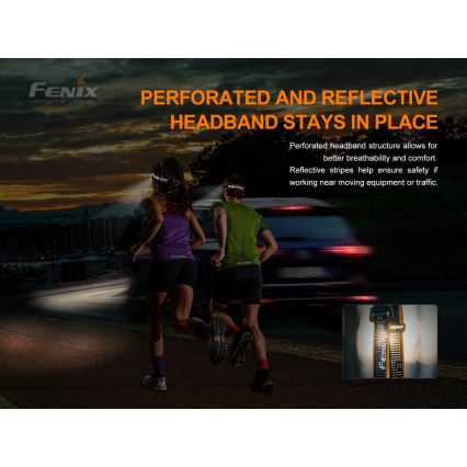 Fenix ​​HM50RV20 - LED ladattava otsalamppu 3xLED/1xCR123A IP68 700 lm 120 h