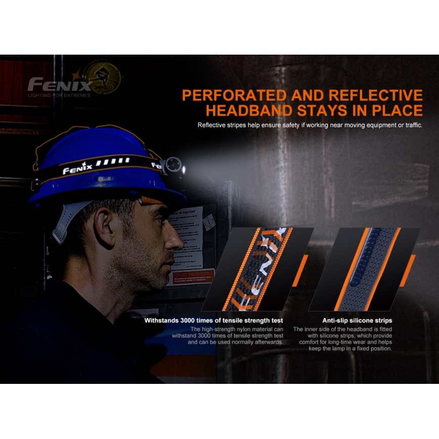 Fenix ​​HM70R - LED Ladattava otsalamppu 4xLED/1x21700 IP68 1600 lm 800 h