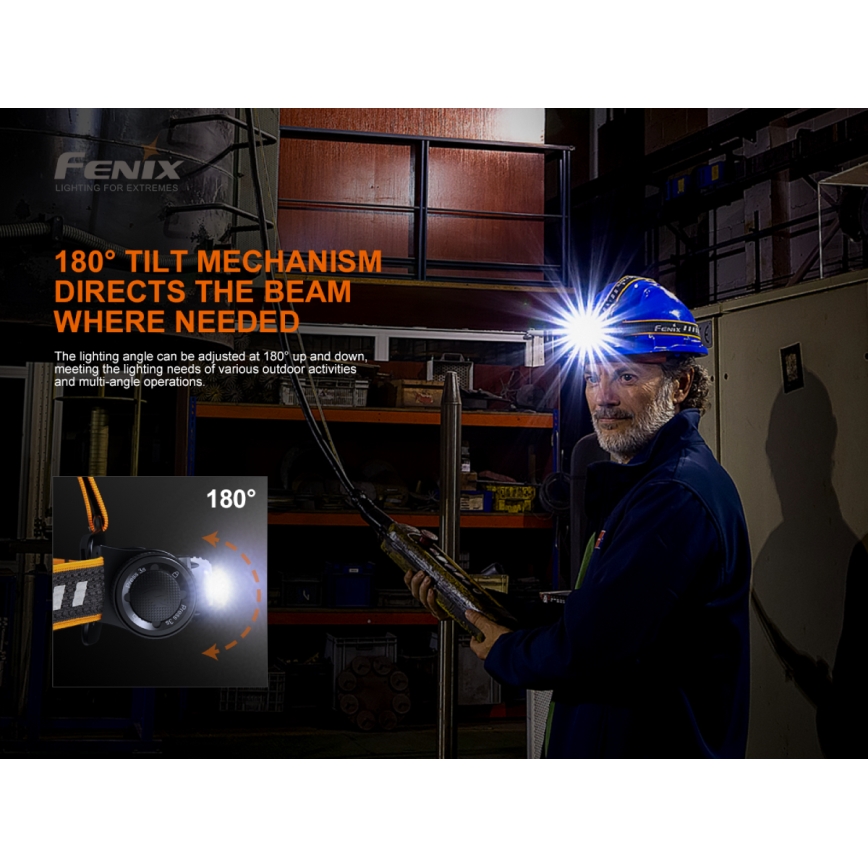 Fenix ​​HM70R - LED Ladattava otsalamppu 4xLED/1x21700 IP68 1600 lm 800 h