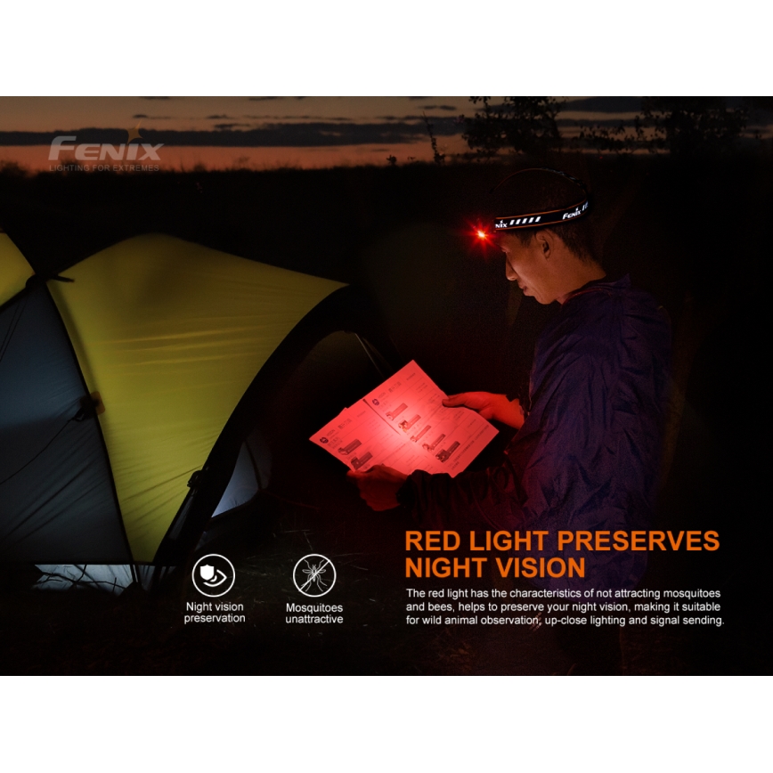 Fenix ​​HM70R - LED Ladattava otsalamppu 4xLED/1x21700 IP68 1600 lm 800 h