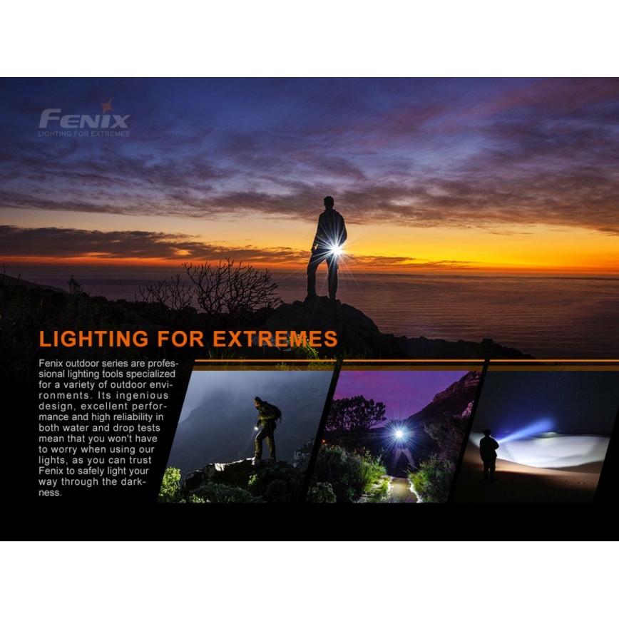 Fenix ​​LD22V20 - LED Ladattava taskulamppu LED/USB IP66 800 lm 220 tuntia