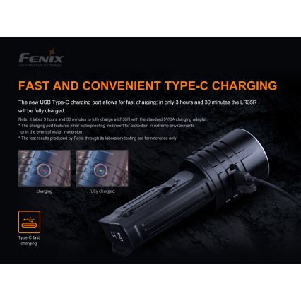 Fenix ​​LR35R - LED Ladattava taskulamppu 6xLED/2x21700 4000 mAh IP68 10000 lm 80 h