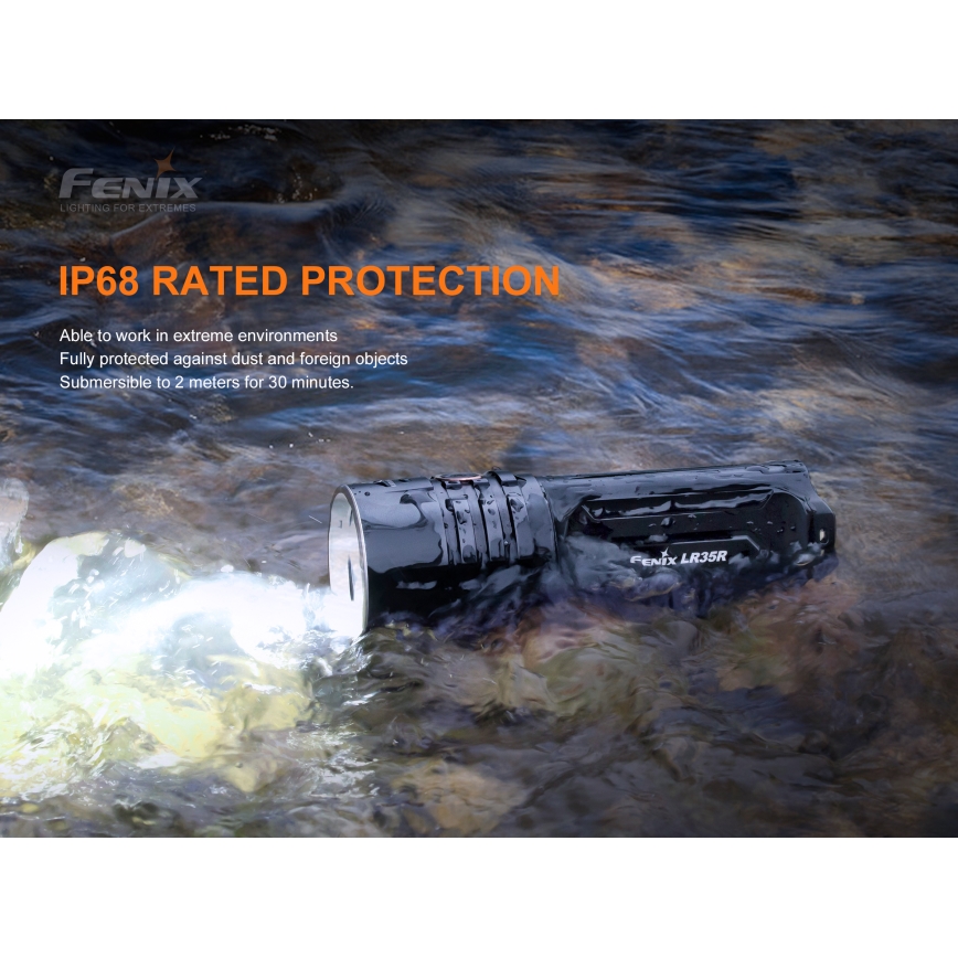Fenix ​​LR35R - LED Ladattava taskulamppu 6xLED/2x21700 4000 mAh IP68 10000 lm 80 h