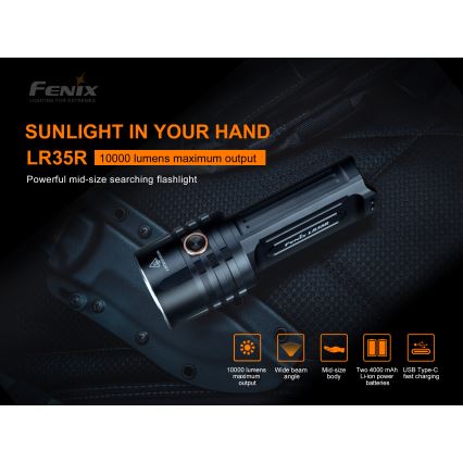 Fenix ​​LR35R - LED Ladattava taskulamppu 6xLED/2x21700 4000 mAh IP68 10000 lm 80 h