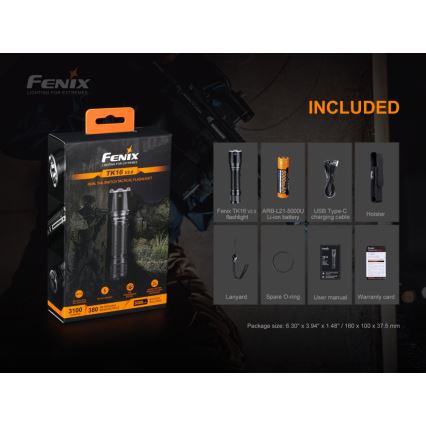 Fenix ​​TK16V20 - LED Ladattava taskulamppu LED/1x21700 IP68 3100 lm 43 tuntia
