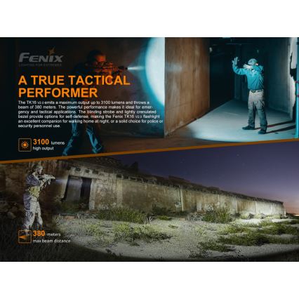 Fenix ​​TK16V20 - LED Ladattava taskulamppu LED/1x21700 IP68 3100 lm 43 tuntia