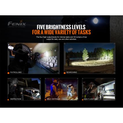 Fenix ​​TK20RV20 - LED Tactical ladattava taskulamppu LED/USB IP68 3000 lm 48 tuntia