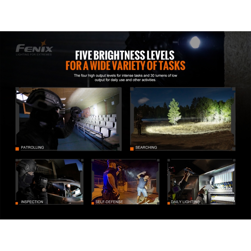 Fenix ​​TK20RV20 - LED Tactical ladattava taskulamppu LED/USB IP68 3000 lm 48 tuntia