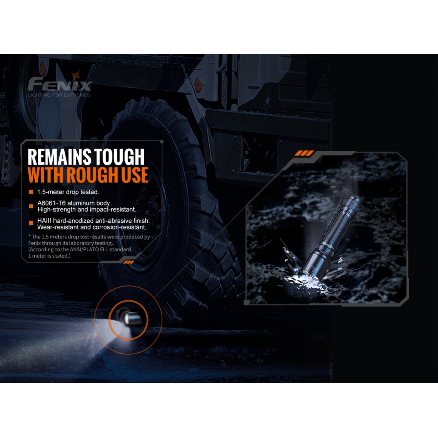 Fenix ​​TK20RV20 - LED Tactical ladattava taskulamppu LED/USB IP68 3000 lm 48 tuntia