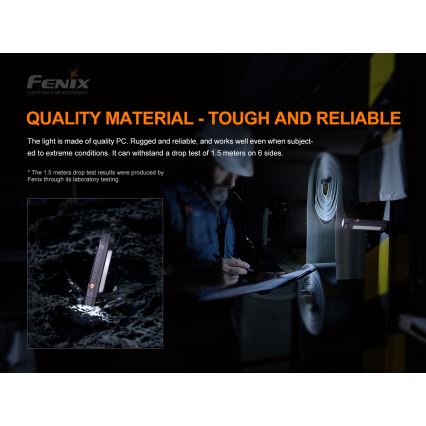 Fenix ​​WT16R - LED Ladattava taskulamppu 2xLED/USB IP66 300 lm 30 tuntia