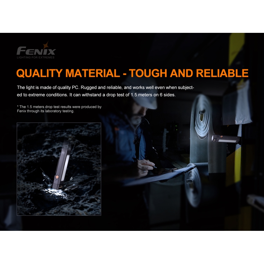 Fenix ​​WT16R - LED Ladattava taskulamppu 2xLED/USB IP66 300 lm 30 tuntia