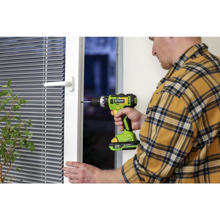 Fieldmann - Akkukäyttöinen iskuporakone 20V