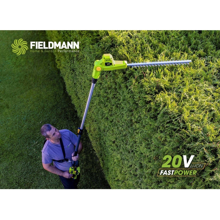 Fieldmann - Akkuteleskooppiset pensassakset 20V