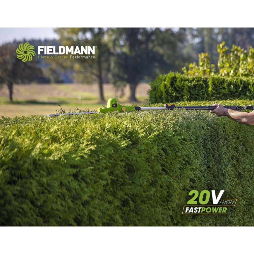 Fieldmann - Akkuteleskooppiset pensassakset 20V