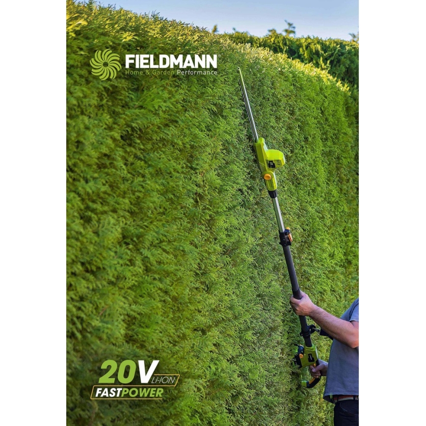 Fieldmann - Akkuteleskooppiset pensassakset 20V