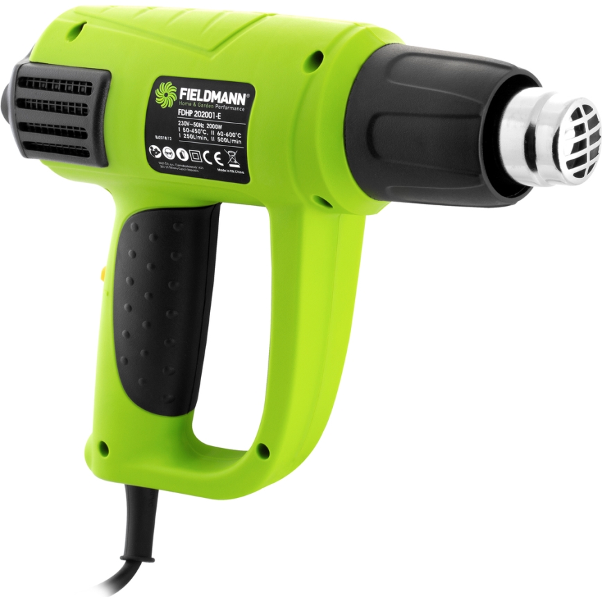 Fieldmann - Kuumailmapuhallin tarvikkeineen 2000W/230V