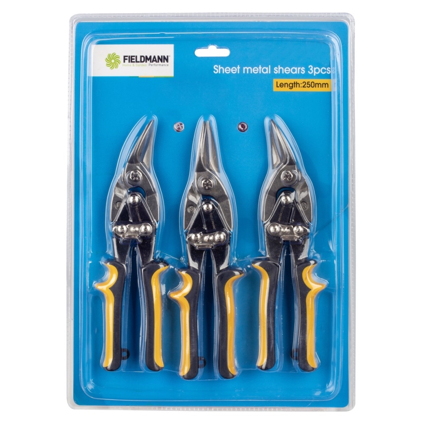 Fieldmann - Sakset metallille 3 kpl