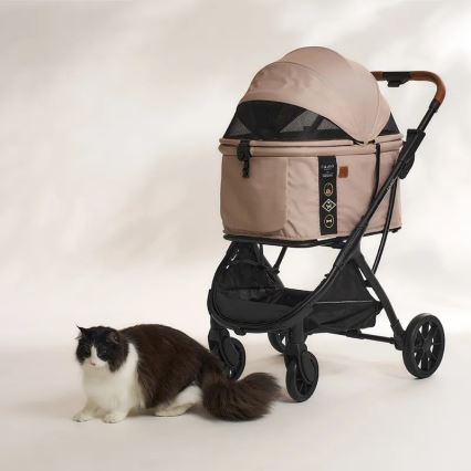 Fikago - Lastenrattaat koirille ja kissoille AGILE HUGGY beige