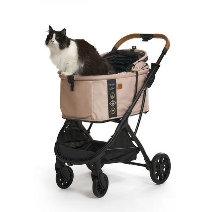 Fikago - Lastenrattaat koirille ja kissoille AGILE HUGGY beige