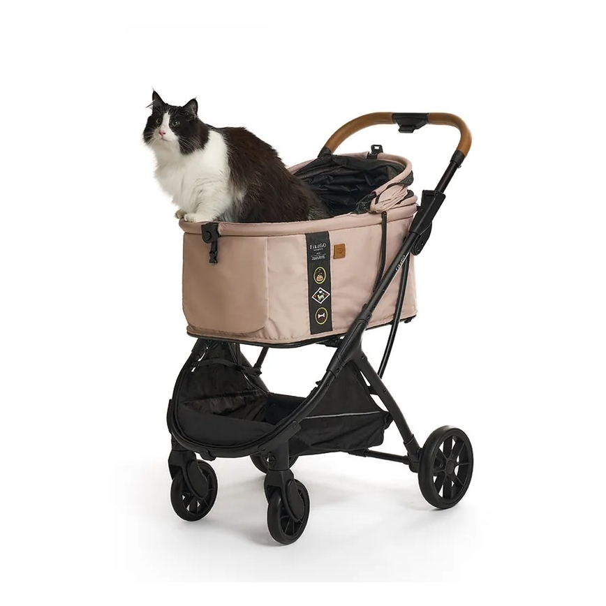 Fikago - Lastenrattaat koirille ja kissoille AGILE HUGGY beige