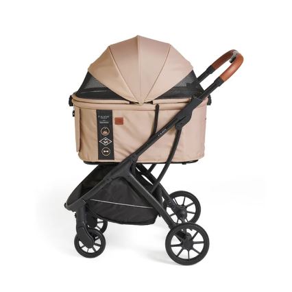 Fikago - Lastenrattaat koirille ja kissoille AGILE HUGGY beige