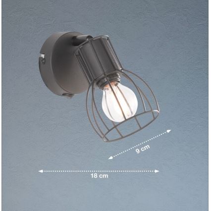 Fischer & Honsel 30074 - Seinävalaisin KAFES 1xE14/25W/230V