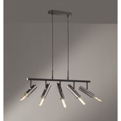 Fischer & Honsel 60369 - Kattokruunu johdossa DEAN 5xE27/25W/230V