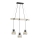 Fischer & Honsel 60798 - Kattokruunu johdossa STRAW 3xE27/40W/230V