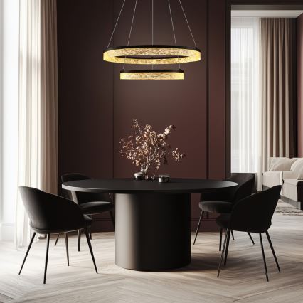 FROZI LED/38W/230V 60 cm musta riippuvalaisin