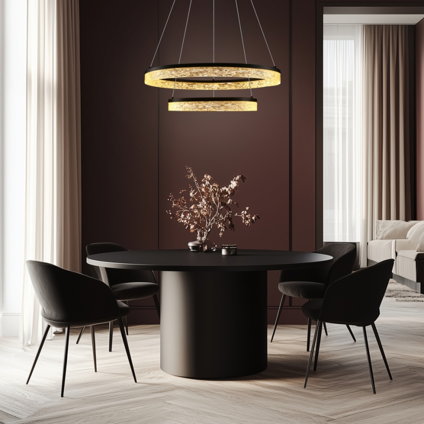 FROZI LED/38W/230V 60 cm musta riippuvalaisin