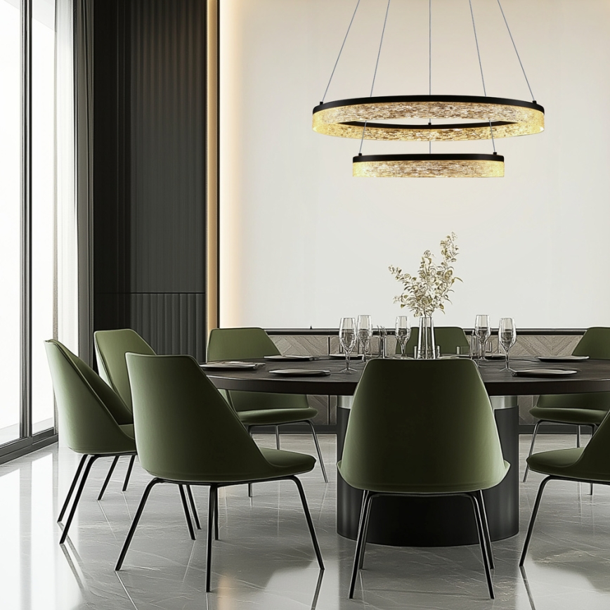 FROZI LED/38W/230V 60 cm musta riippuvalaisin