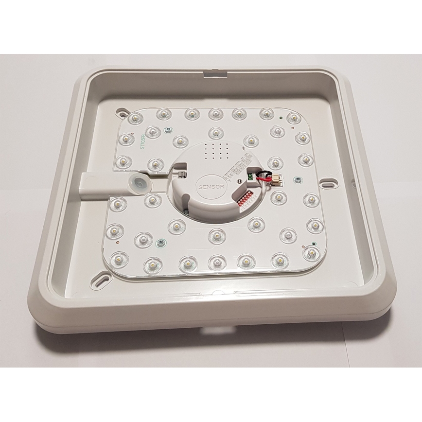 Fulgur 39686 - LED-kattovalaisin liiketunnistimella LADA LED / 12W / 230V