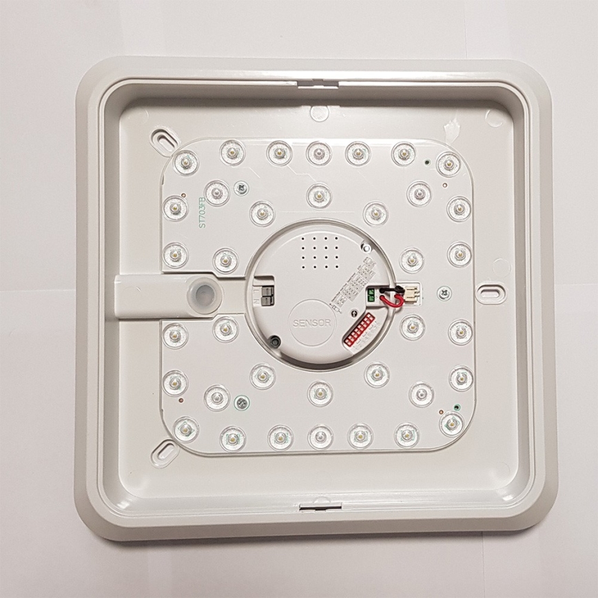 Fulgur 39686 - LED-kattovalaisin liiketunnistimella LADA LED / 12W / 230V