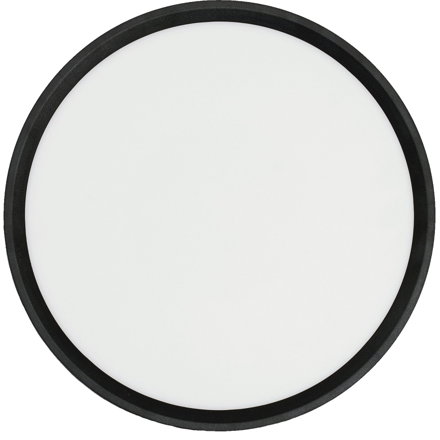 Fulgur 42362 - LED-kattovalaisin NOMY LED/24W/230V 3000/4000/6000K IP40 halkaisija 30 cm musta