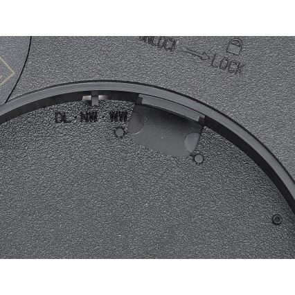 Fulgur 42362 - LED-kattovalaisin NOMY LED/24W/230V 3000/4000/6000K IP40 halkaisija 30 cm musta