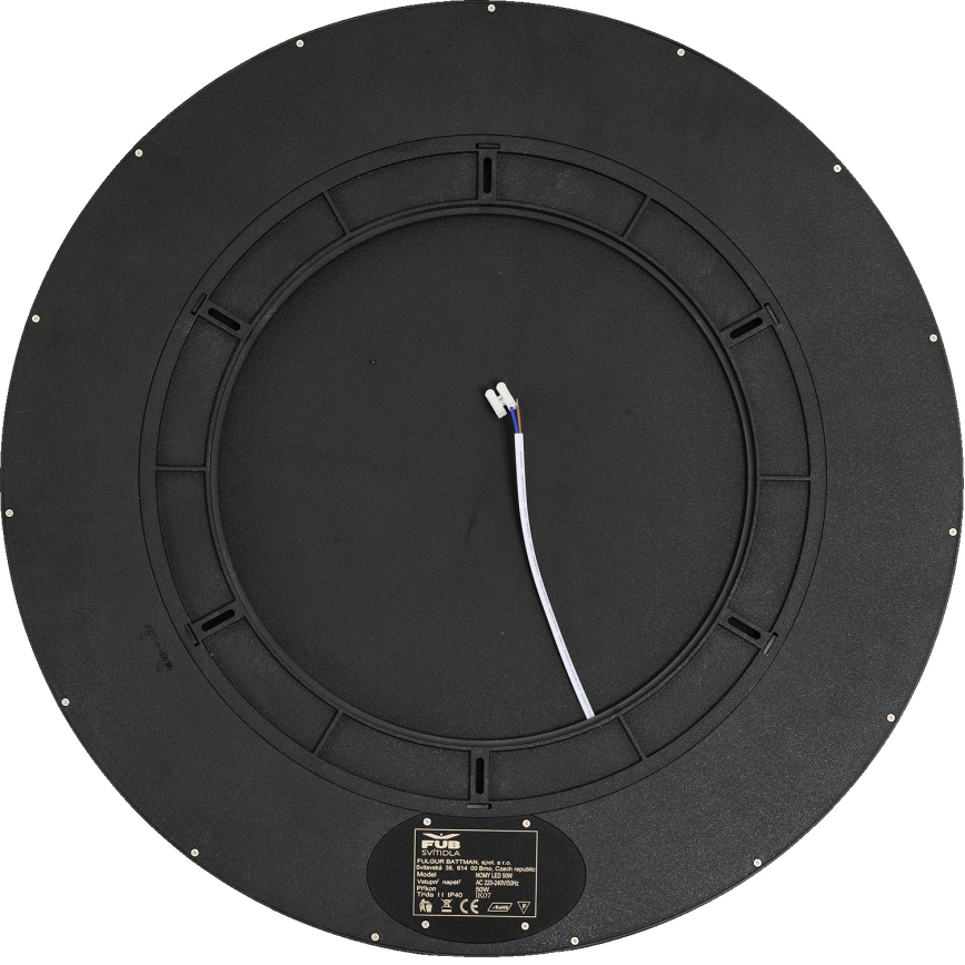 Fulgur 42366 - LED-kattovalaisin NOMY LED/50W/230V 3000/4000/6000K IP40 halkaisija 60 cm musta