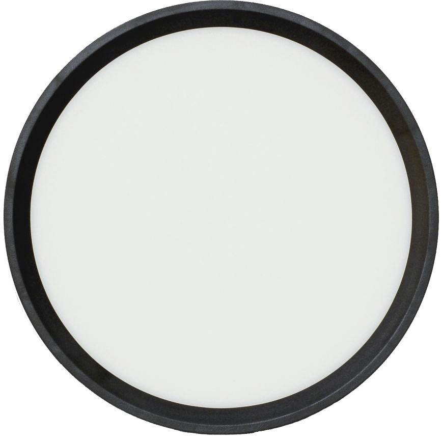 Fulgur s-42585 - LED-kattovalaisin liiketunnistimella NOMY-S LED/18W/230V 3000/4000/6000K IP40 halkaisija 23 cm musta