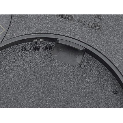 Fulgur s-42585 - LED-kattovalaisin liiketunnistimella NOMY-S LED/18W/230V 3000/4000/6000K IP40 halkaisija 23 cm musta