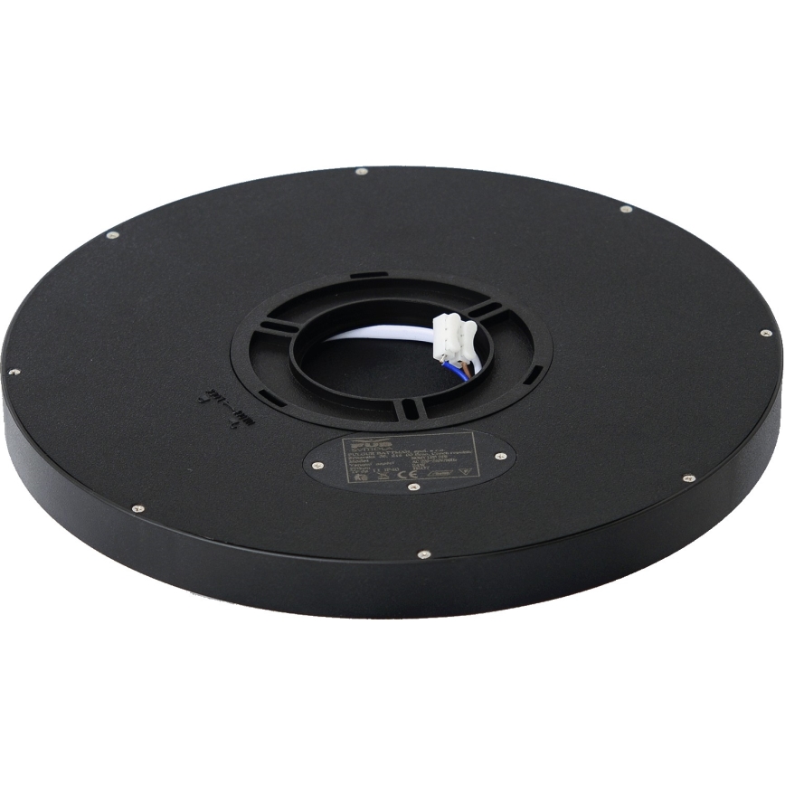 Fulgur s-42587 - LED-kattovalaisin liiketunnistimella NOMY-S LED/24W/230V 3000/4000/6000K IP40 halkaisija 30 cm musta