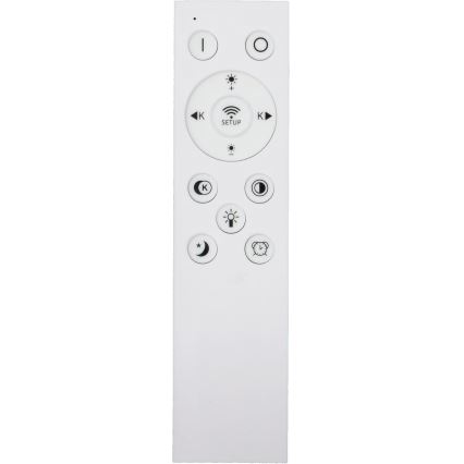 Fulgur s-43042 - LED-himmennettävä kattovalaisin NOMY-RC LED/50W/230V 3000/4000/6500K Ø 60 cm IP40 musta + kaukosäädin