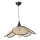 FUME-riippuvalaisin johdolla 1xE27/40W/230V, halkaisija 45 cm, musta/beige