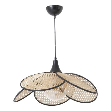 FUME-riippuvalaisin kaapelilla 1xE27/40W/230V, halkaisija 45 cm, musta/beige