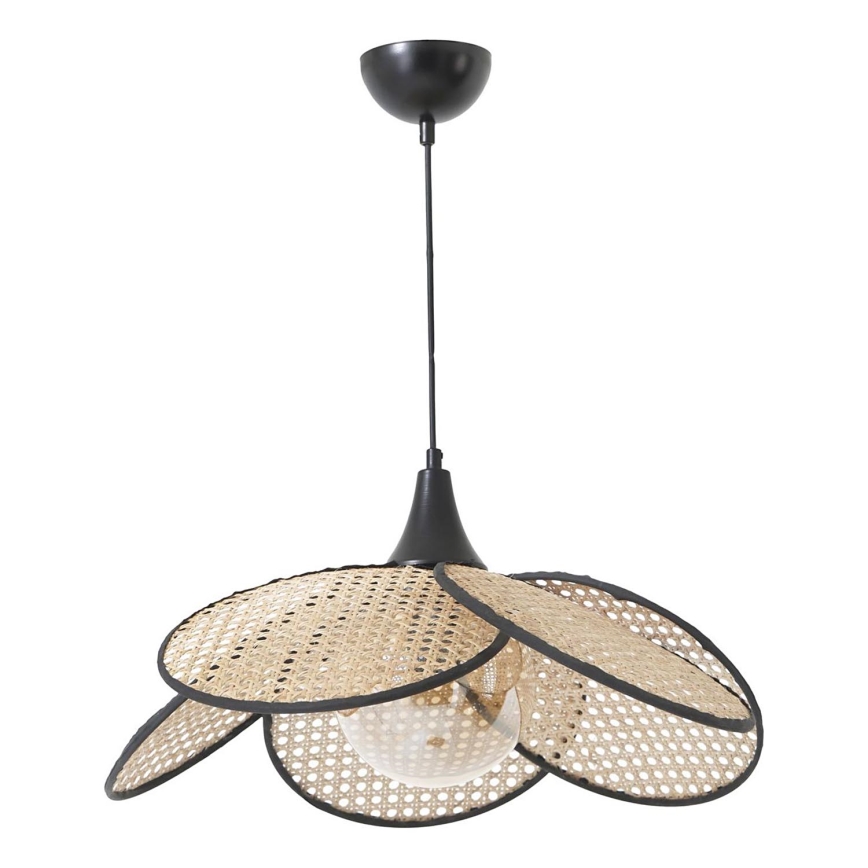 FUME-riippuvalaisin kaapelilla 1xE27/40W/230V, halkaisija 45 cm, musta/beige