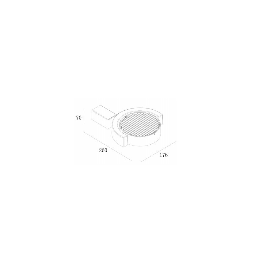 Gardino LX1241A - LED ulkoseinävalaisin MARGHERITA LED/15W/230V IP54