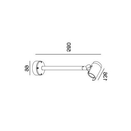 Gardino LX1674 - LED ulkoseinävalaisin ROSE LED/15W/230V IP65